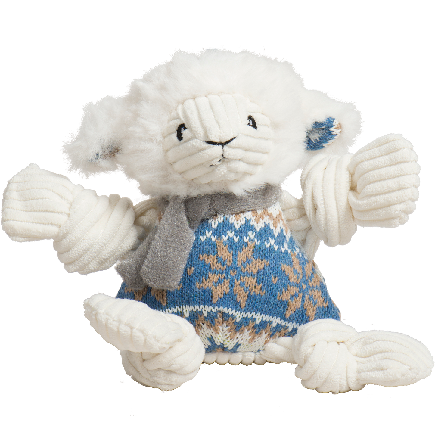 Dog Toy Leo Lamb Plush Toy Knottie for Daily Use for Comfort - detail product image for dog toy