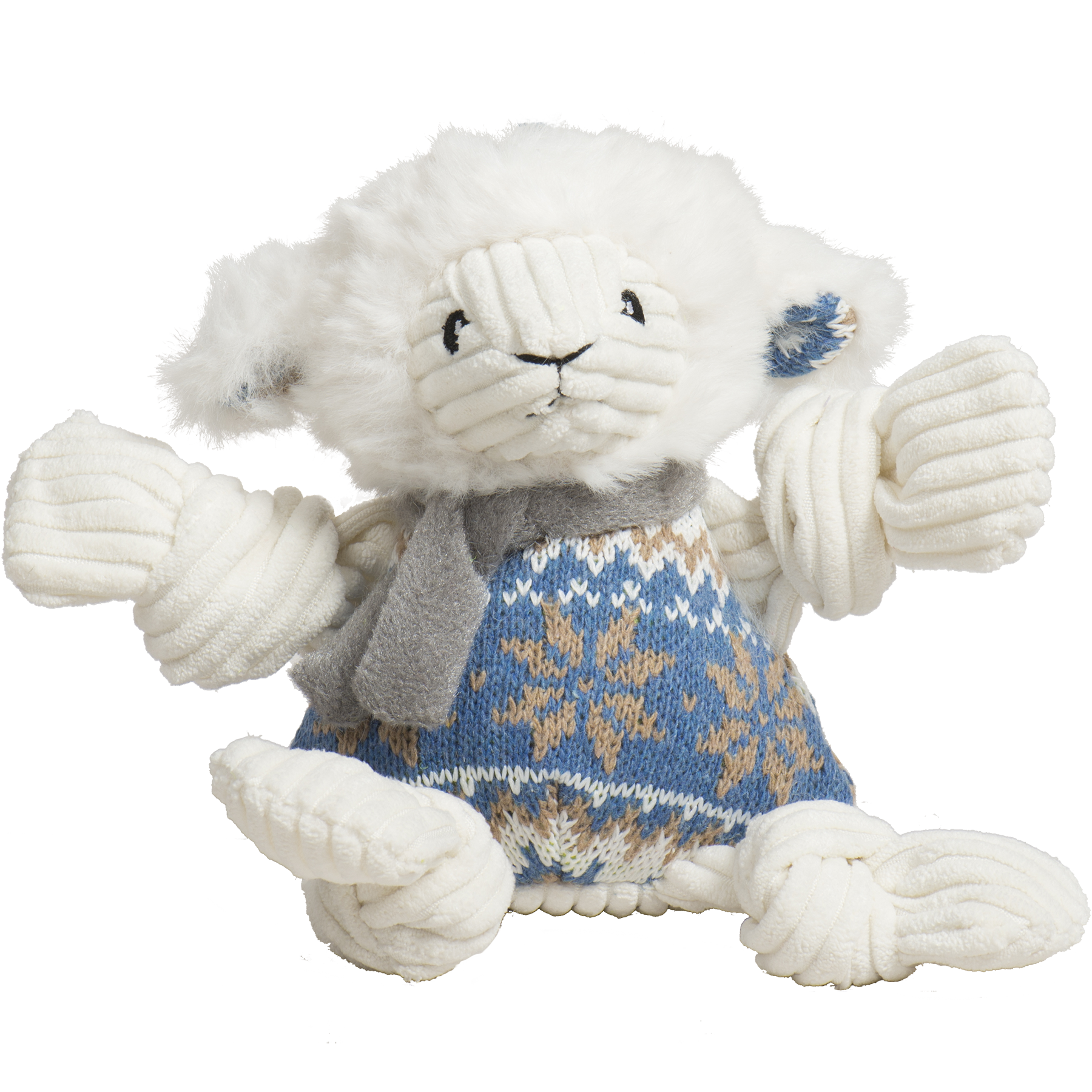 Dog Toy Leo Lamb Plush Toy Knottie for Daily Use for Comfort - detail product image for dog toy