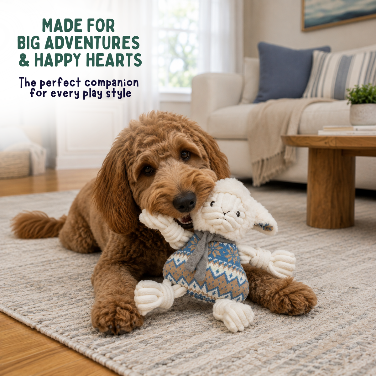 Purrfect Kingdom™ - Leo Lamb Knottie Plush Daily Comfort Toy