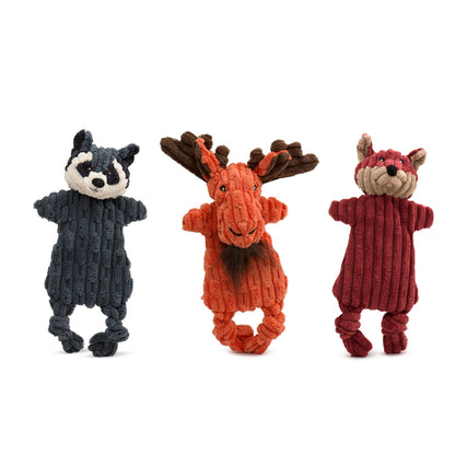 Woodland HuggleFlatties™ Assorted Durable Plush Dog Toys