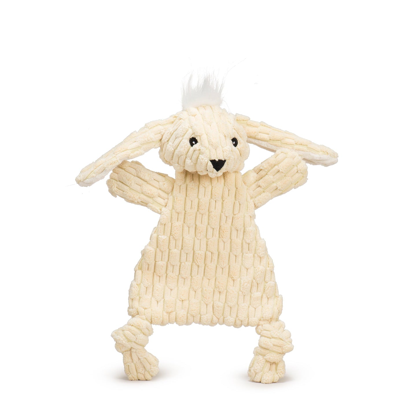 Plush Dog Toy - Bobbi Bunny HuggleFlatties Durable Chew