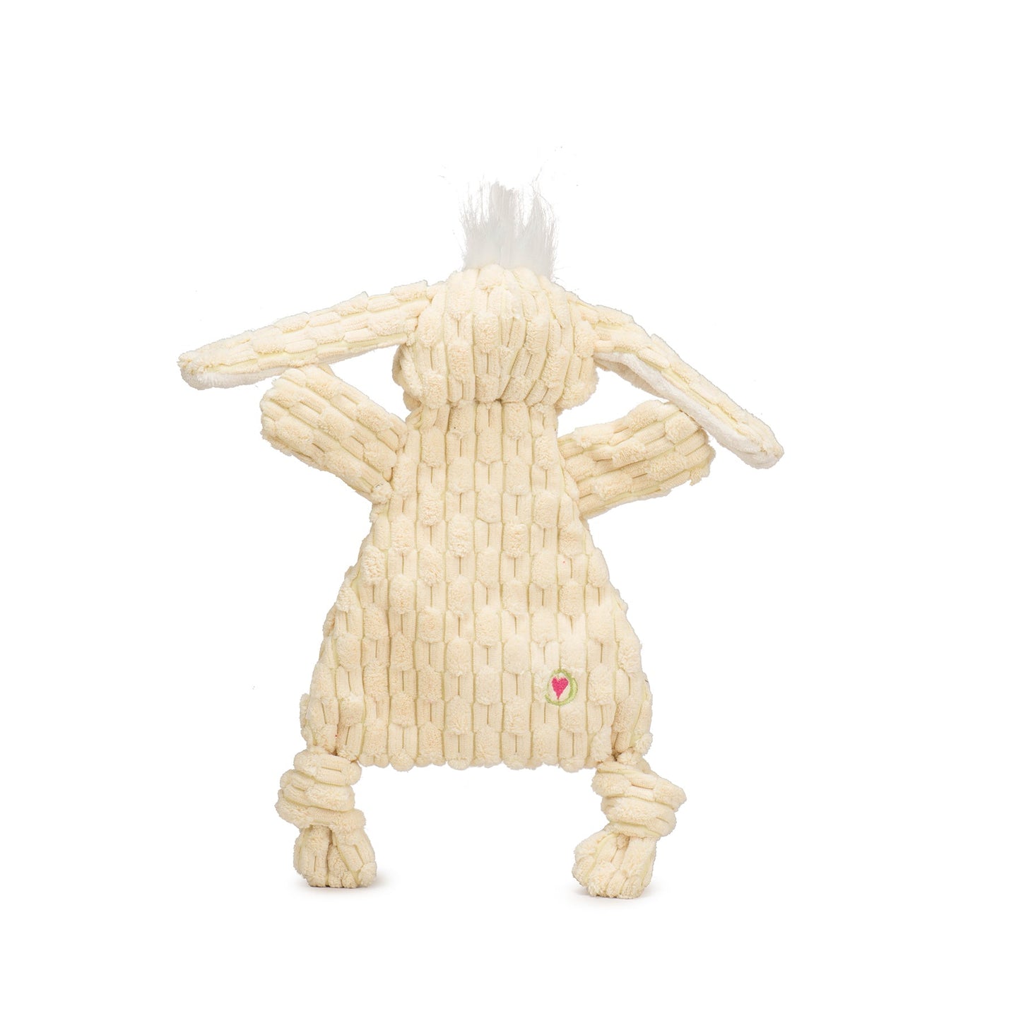 Plush Dog Toy - Bobbi Bunny HuggleFlatties Durable Chew