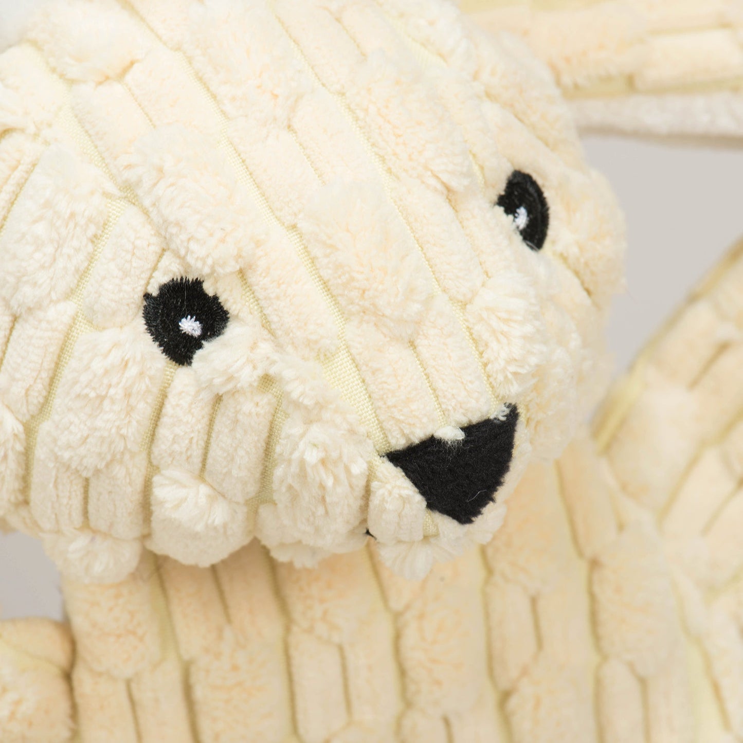 Plush Dog Toy - Bobbi Bunny HuggleFlatties Durable Chew