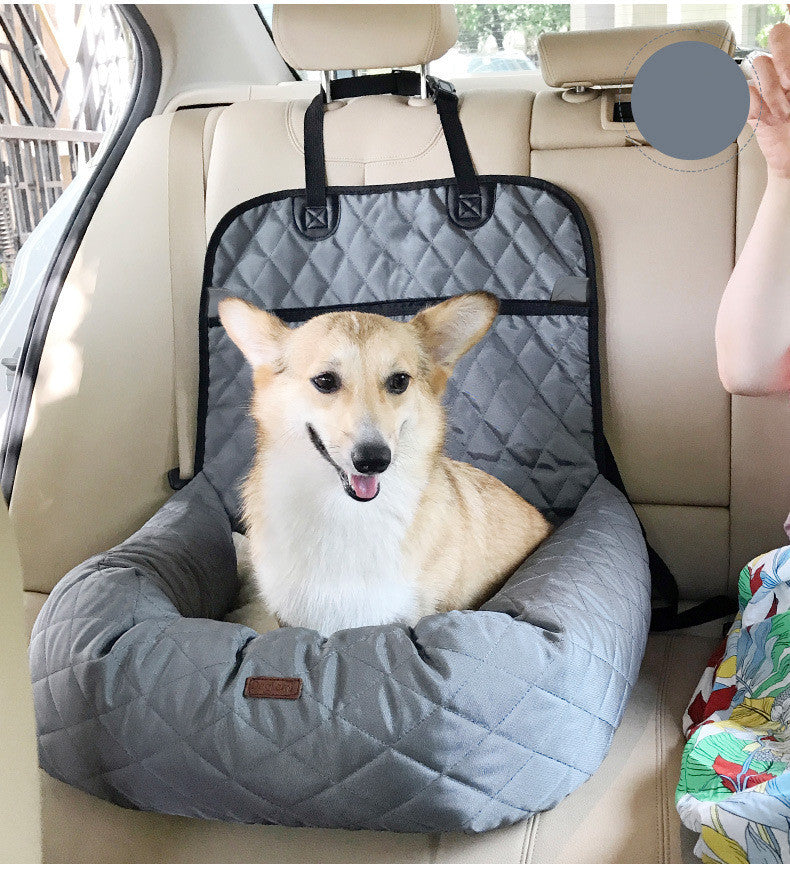 Console Dog Car Seat - Center Booster for Small Pets 8lbs