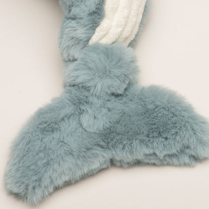 HuggleHounds Mobie Whale Durable Squeaky Plush Toy For Dogs