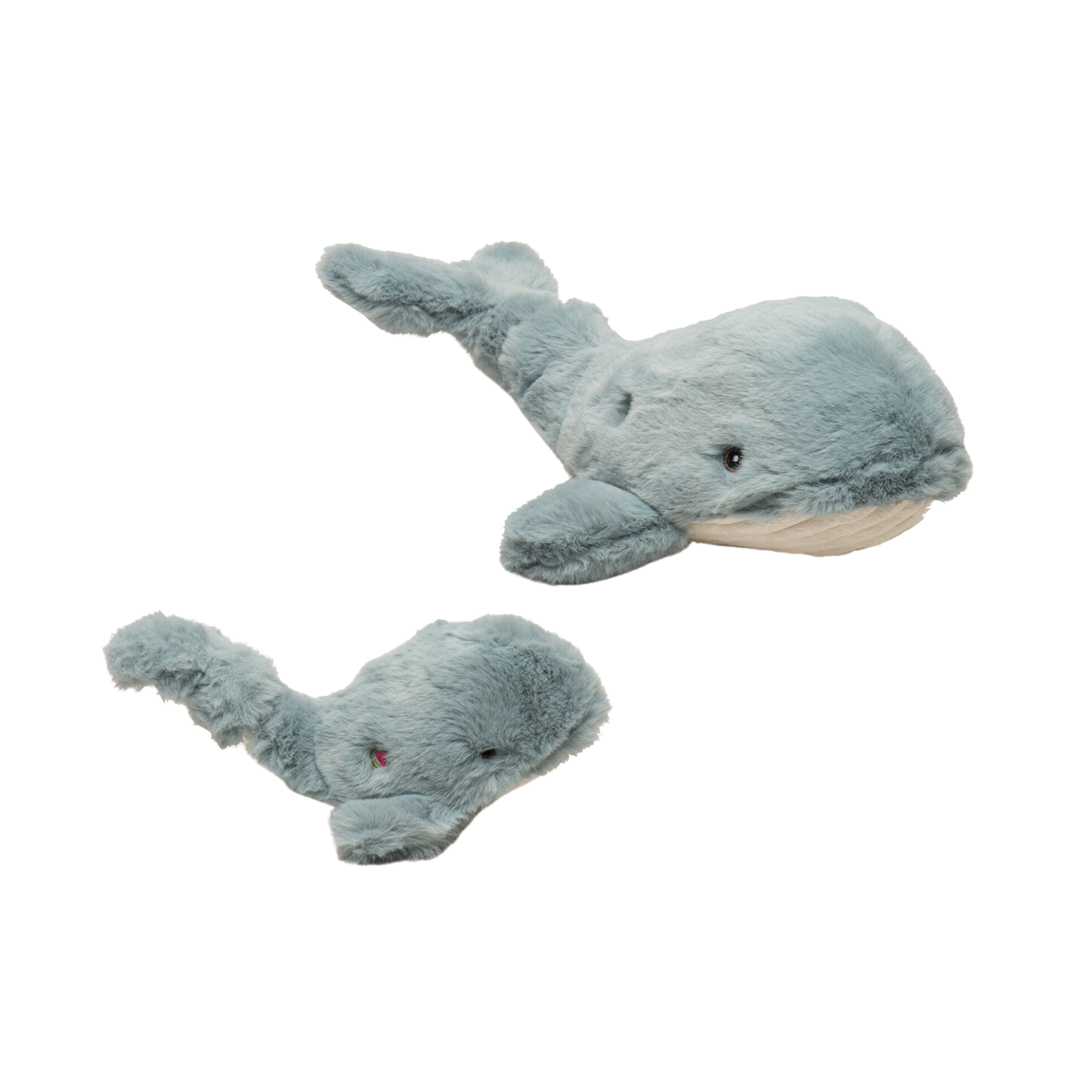 HuggleHounds Mobie Whale Durable Squeaky Plush Toy For Dogs