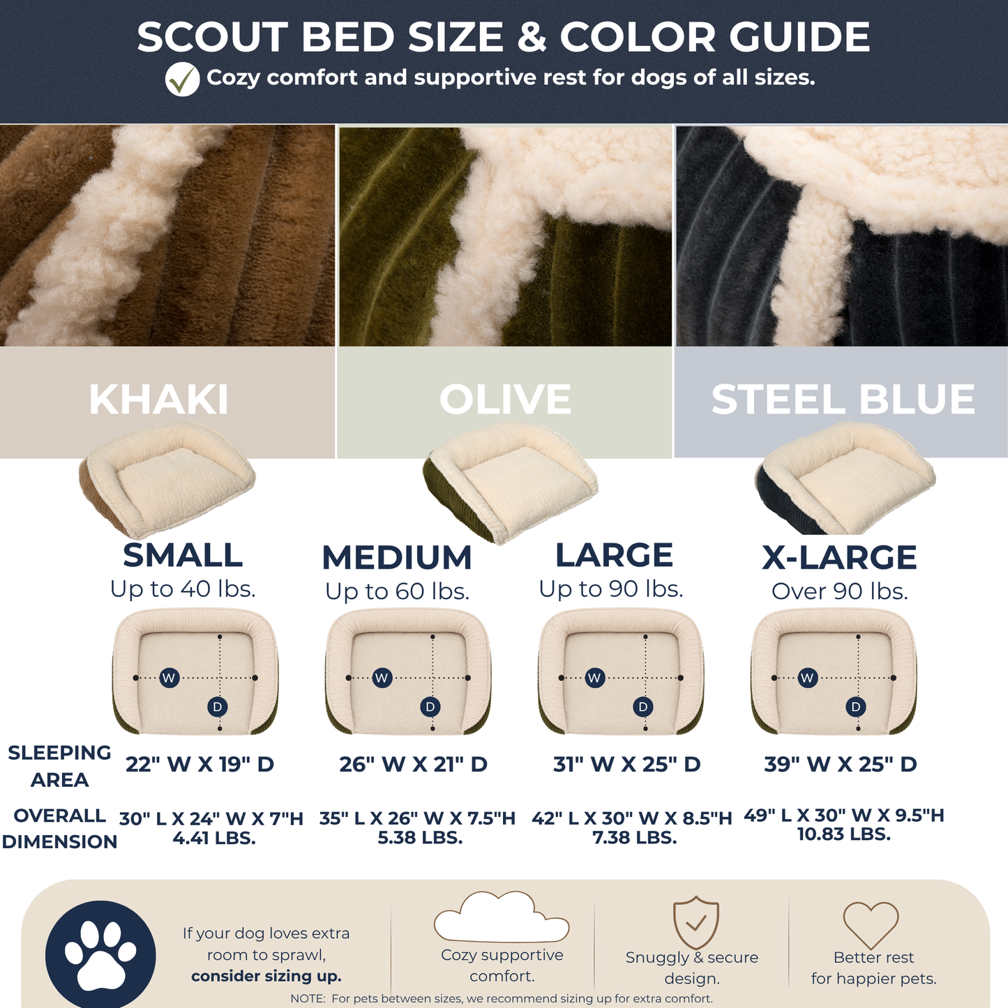 Purrfect Kingdom™ - Scout Bolster Pet Comfort Bed