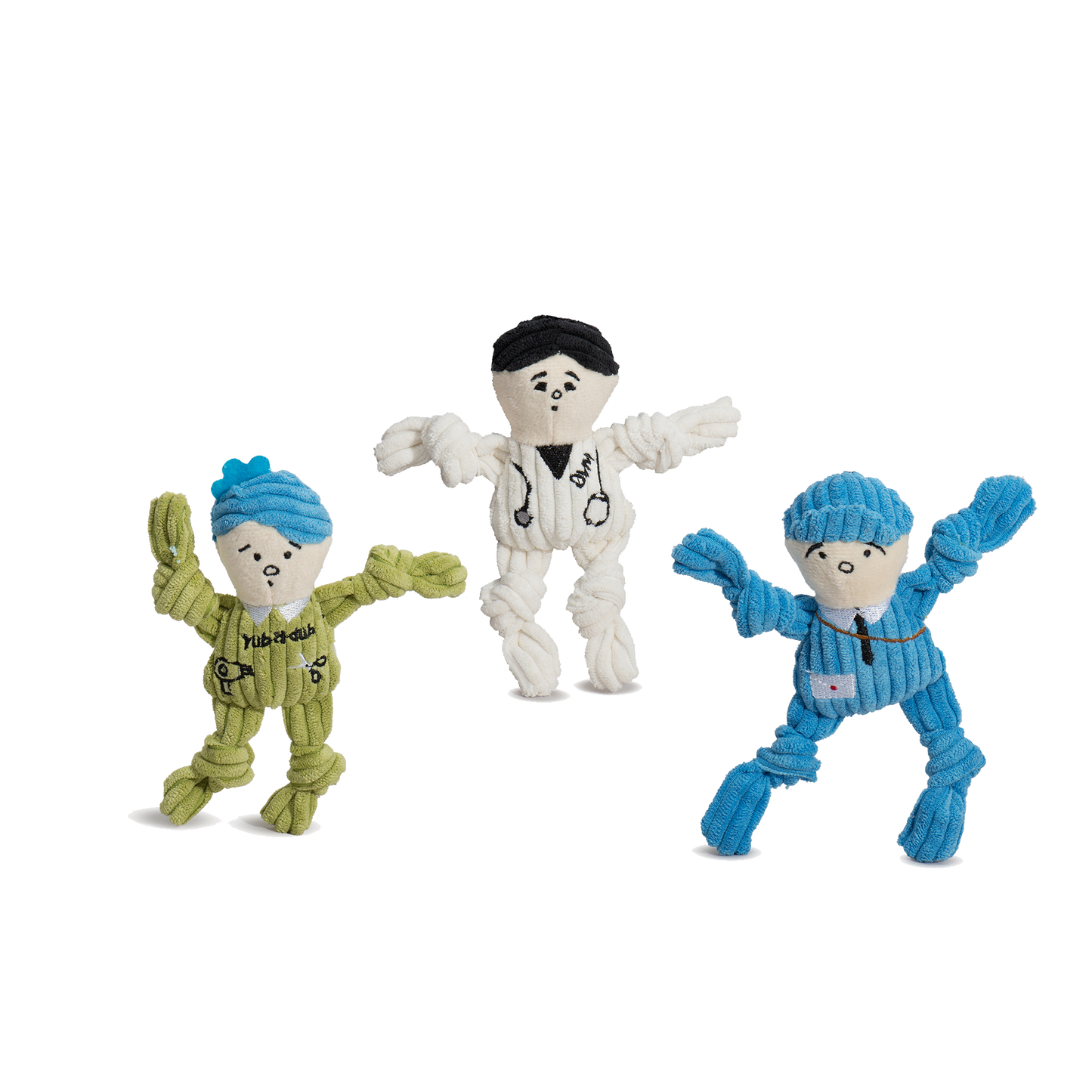 Dog Toy Wee Huggles Assorted People Plush Toys Pack Essentia - main product image for dog toy