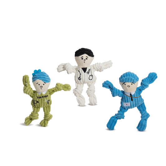 Interactive Wee Huggles Plush Toy Trio for Small Breed Dogs