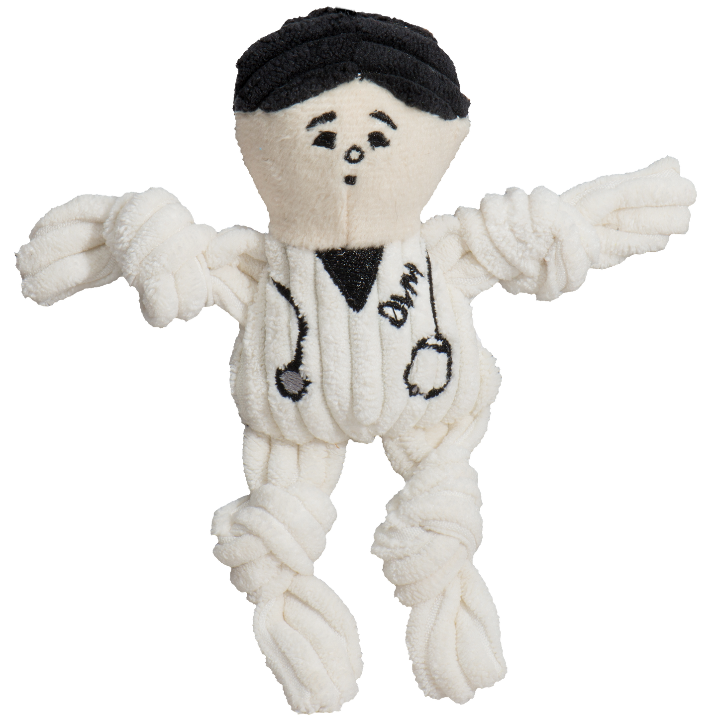 Dog Toy Wee Huggles Assorted People Plush Toys Pack Essentia - lifestyle product image for dog toy