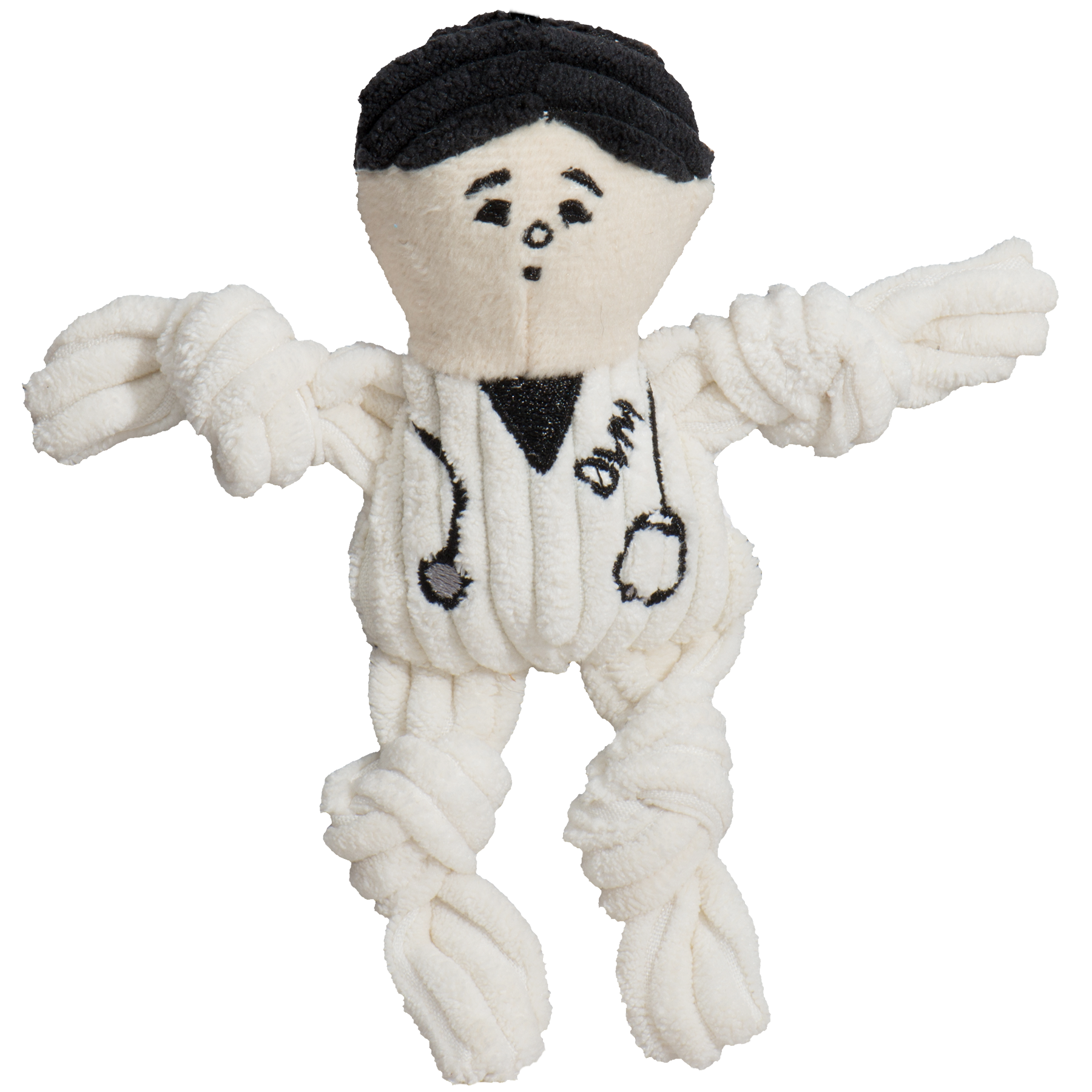 Dog Toy Wee Huggles Assorted People Plush Toys Pack Essentia - lifestyle product image for dog toy