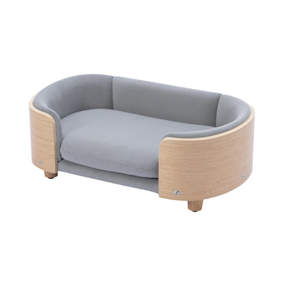 Scandinavian style Elevated Dog Bed Pet Sofa With Solid Wood