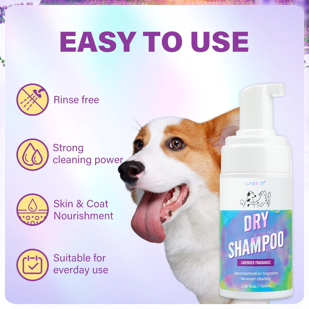 Cat Dry Shampoo Bubbles Pet No - Rinse Deodorizing and Fragrant Teddy No - Wash - V.I.P Digital Presence