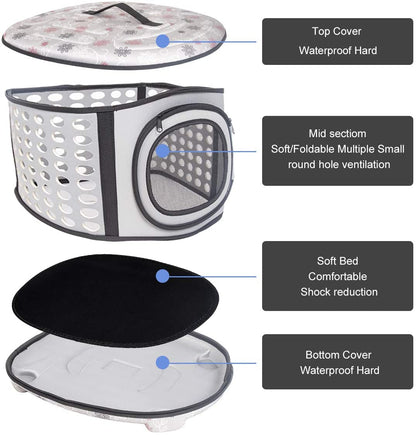 Foldable Pet Dog Cat Puppy Handbag Carrier Cage