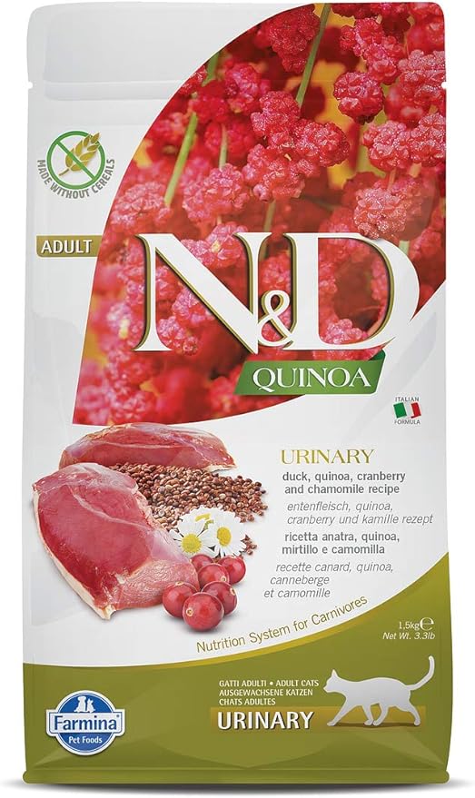 Cat Food Urinary Health Duck Quinoa 3.3 Lb 🦆