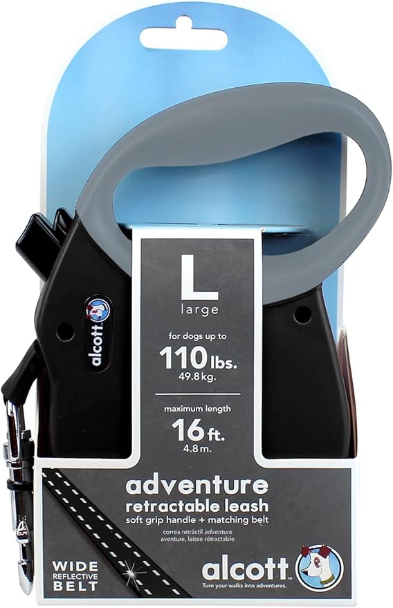 Alcott Adventure Retractable Belt Leash - close up view | Retractable Dog Leash at Purrfect Pet Kingdom