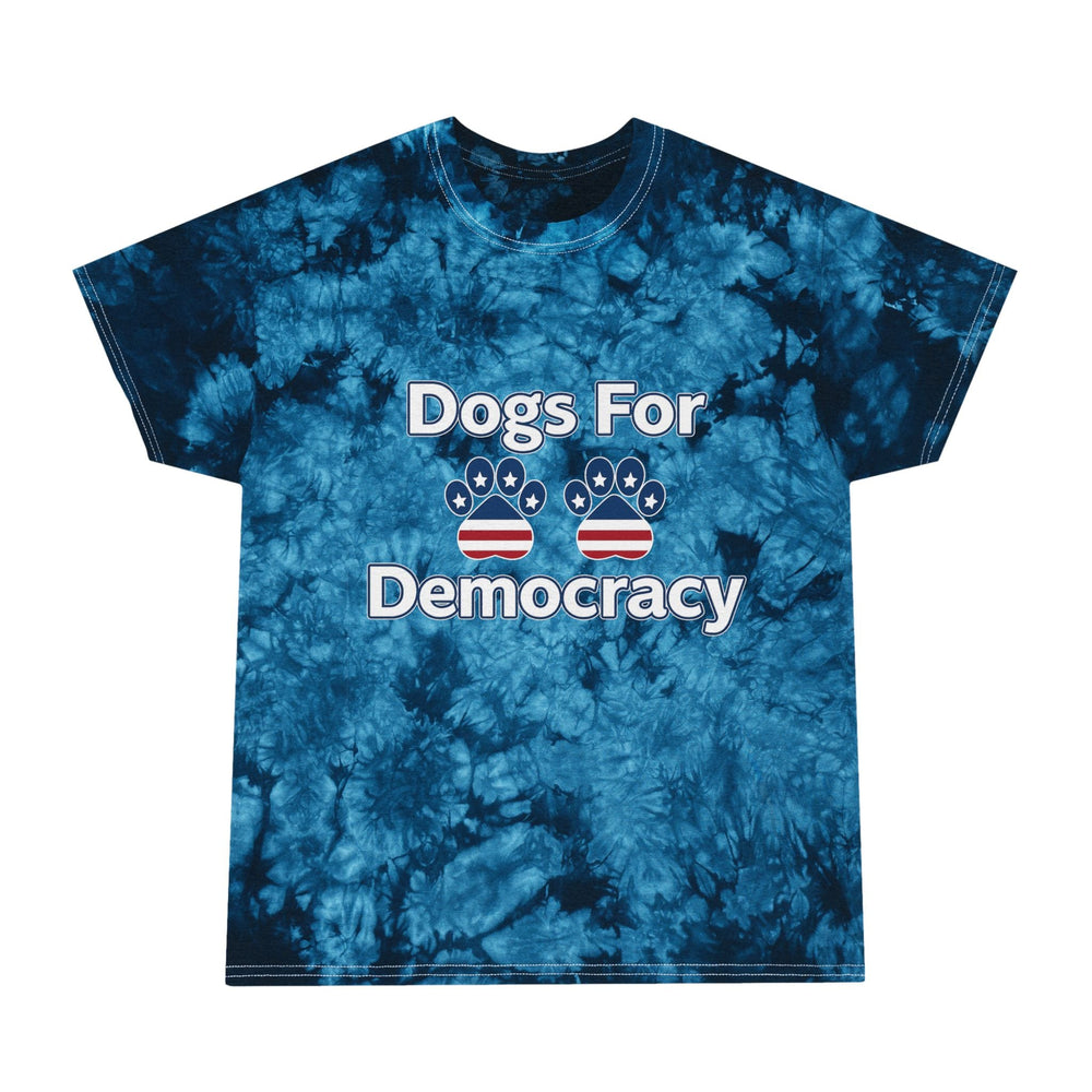 Dogs for Democracy Crystal Tie-Dye Tee Small - 2XL (2 colors)