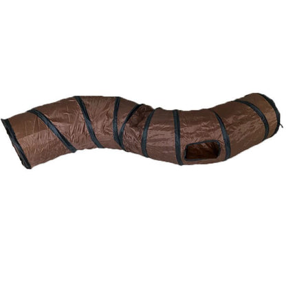 Purrfect Pet Kingdom Cat toy S-shaped cat tunnel foldable cat tunnel (Colorful) - Premium Cat Toys