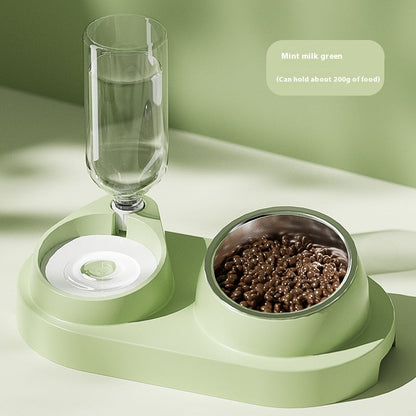 Automatic Drinking Water Oblique Mouthed Cat Bowl