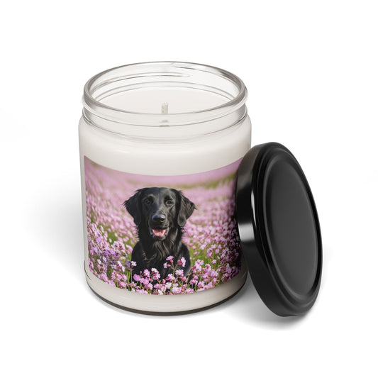 Flat Coated Retriever- Scented Soy Candle, 9oz