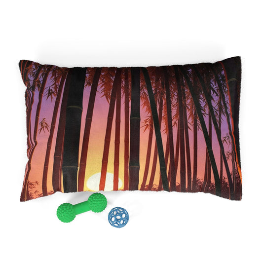 Bamboo Forest Sunrise Pet Bed