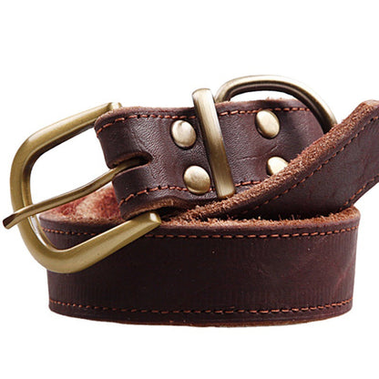 Small And Medium Sized Dog Cowhide Pet Collar