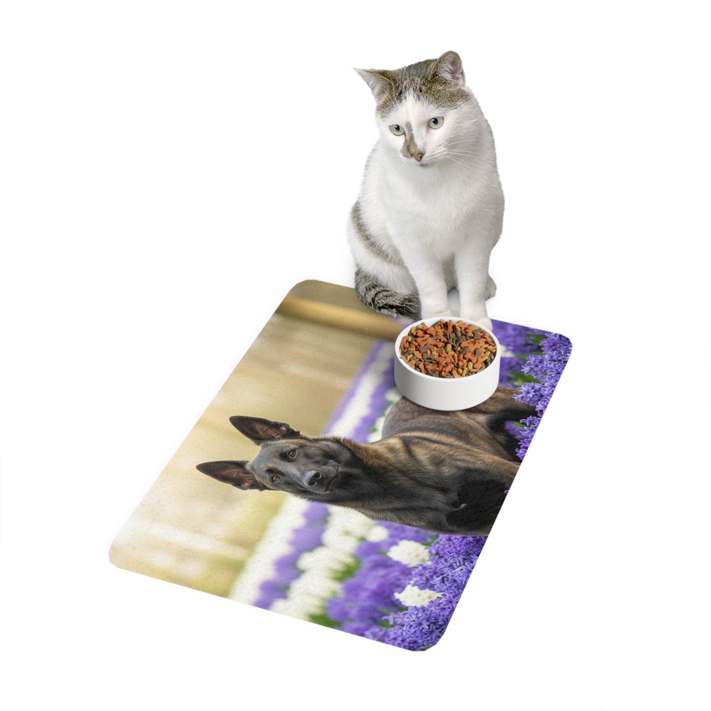 Pet Food Mat (12x18) - Dutch Shepherd Dog