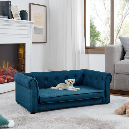 Elegant Rectangle Pet Bed, Durable Elevated Dog Sofa Bed,