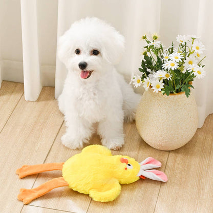 Hoppin' Easter Bunny Ears Chick Plush Dog Toy