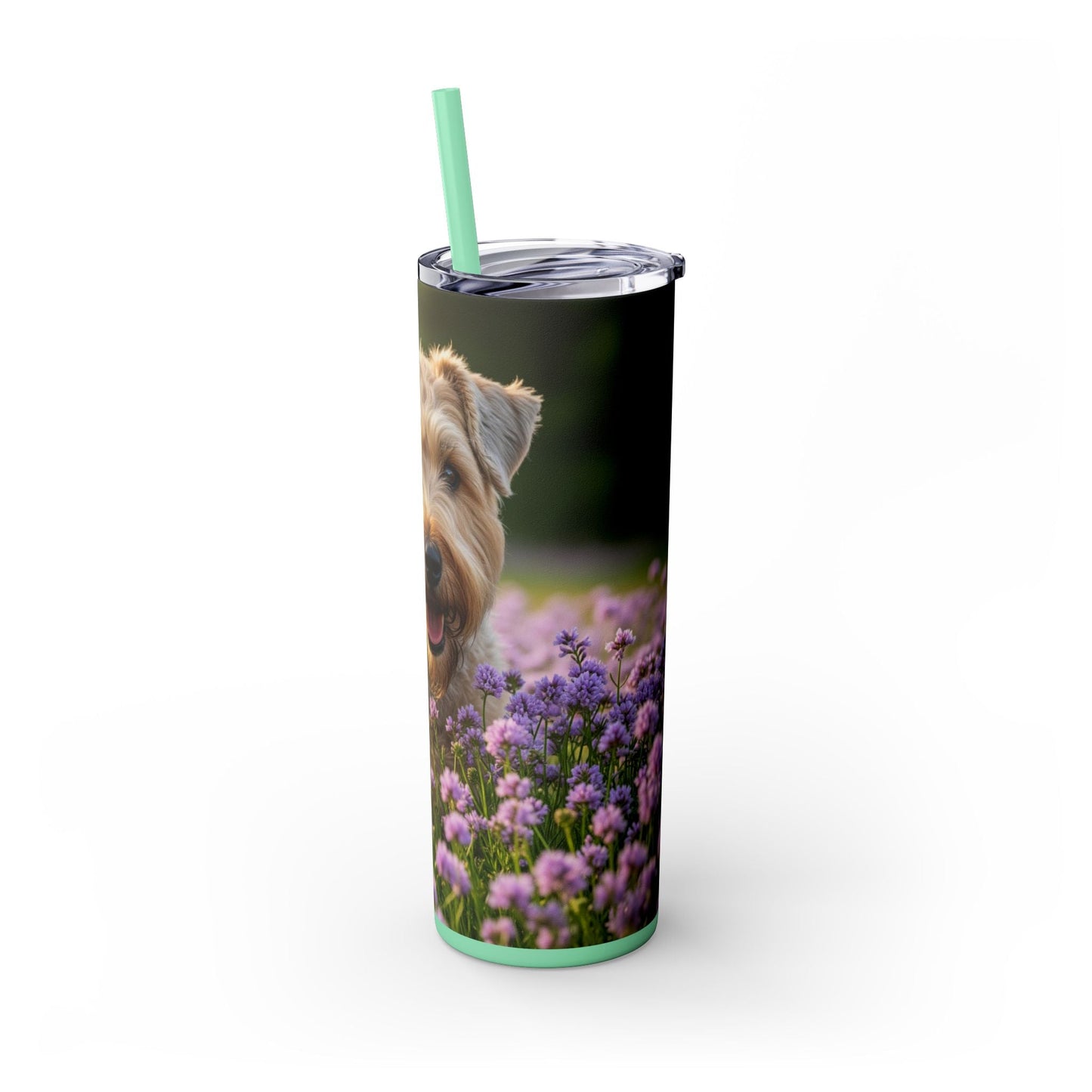 Soft Coated Wheaten Terrier Tumbler with Straw, 20oz
