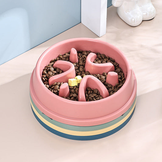 Slow Food Non-slip Anti-tumble Pet Bowl