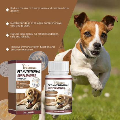 Milk Calcium Tablets For Dogs Vitamin Supplements For Pets Oral Care Diet Healthy Nutrition Calcium Tablets