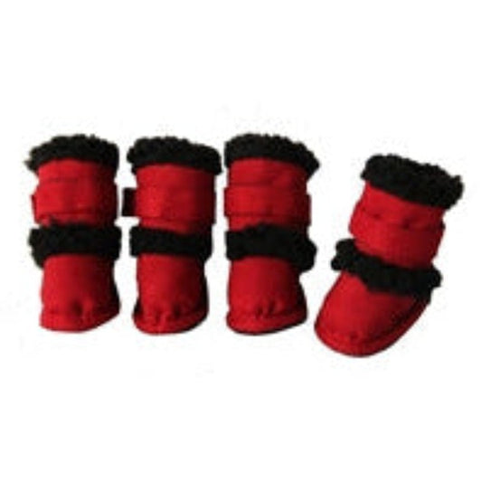 Duggz Thinsulate Dog Shoes - Red
