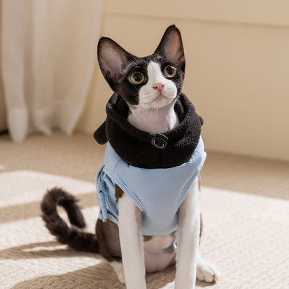 Autumn And Winter Cat Hairless Warm Cartoon Embroidered