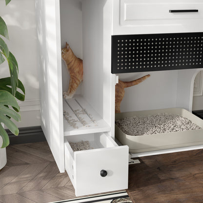 Cat Litter Box Enclosure, Indoor Hidden Cat Litter Box Furni