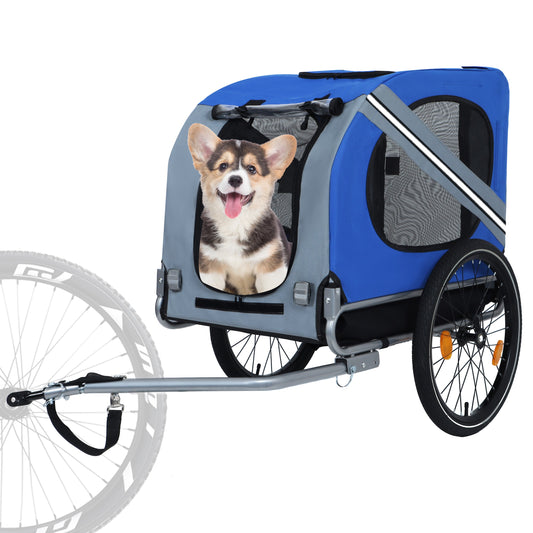 Large Folding Bike Trailer for Dogs – 66LB Capacity