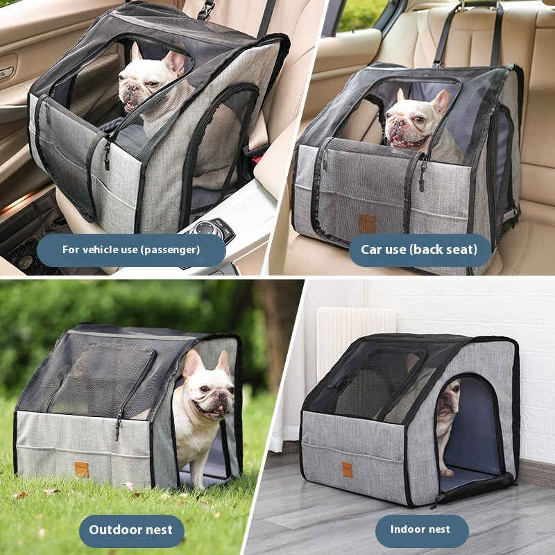 Waterproof Car Pet Mat - Thickened Foldable Dog Cage Seat Cover