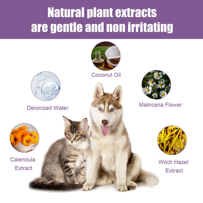 Gentle Pet Ear Cleaner Solution for Dogs and Cats 8oz Bottle