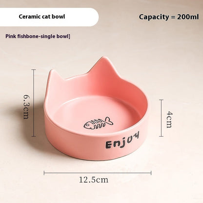 Elevated Wooden Cat Bowl Set: Healthy Posture Dining Station