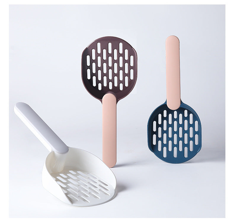 Durable Plastic Cat Litter Scoop — Lightweight Poop Scoop for Daily Litter Box Cleaning