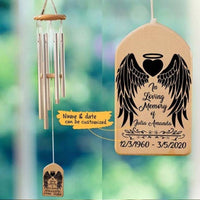 Family Pet Cat and Dog Commemorative Wind Chime Decorative