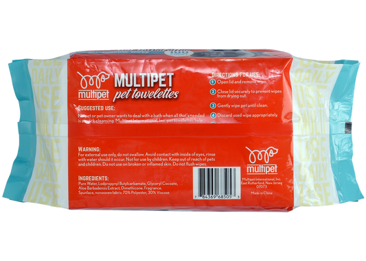 Multipet All - Purpose Wipes 100pk - Pet Wipes - The Family Pet