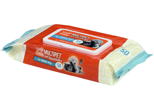 Multipet All - Purpose Wipes 50pk - Pet Wipes - The Family Pet