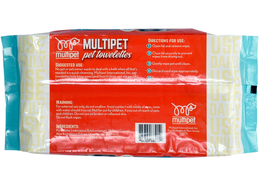 Multipet All - Purpose Wipes 50pk - Pet Wipes - The Family Pet