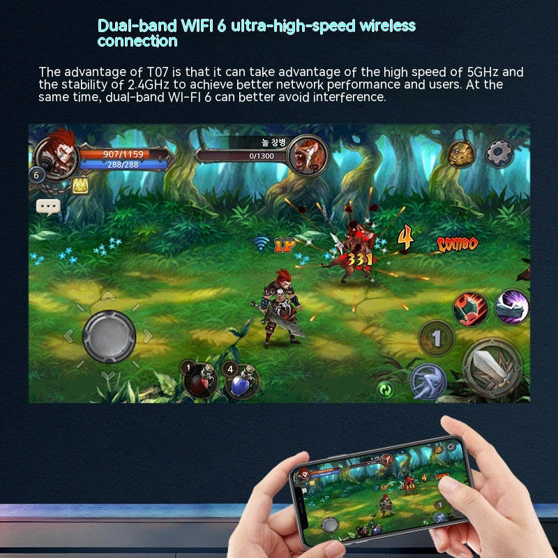 T07 Full HD Smart Projector - 320 ANSI Lumens Brightness