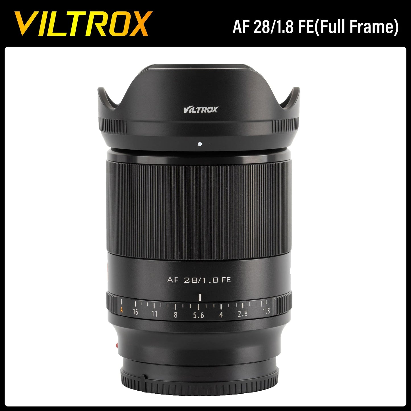 VILTROX F1.8 Prime Lens for Sony Cameras