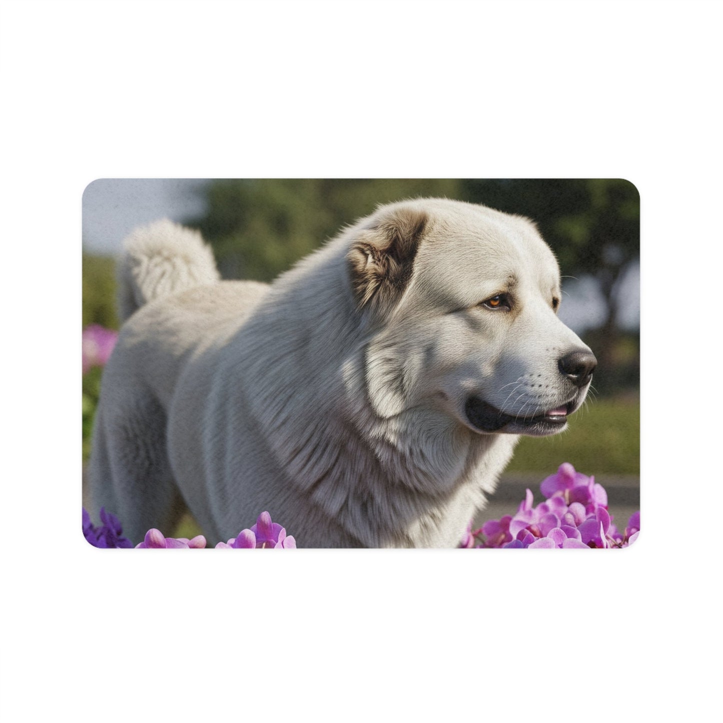 Pet Food Mat (12x18) - Caucasian Shepherd Dog
