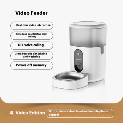Smart WiFi Automatic Cat Feeder with HD Camera Pet Dispenser