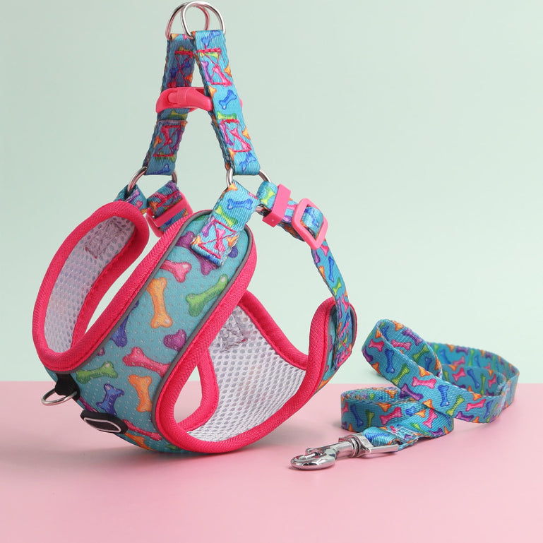 Pet's Chest-back Traction Dog Walking Chest Strap