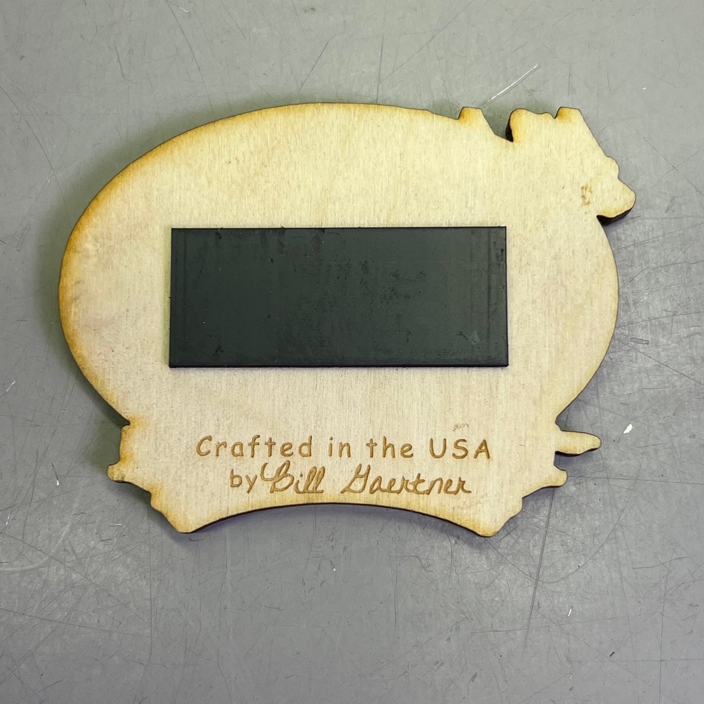 Z@ (2 PACK) Sled Dogs Laser Cut Wood Magnet Souvenir From JUNEAU, AK Made In USA